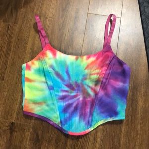 Tie dye corset by current mood